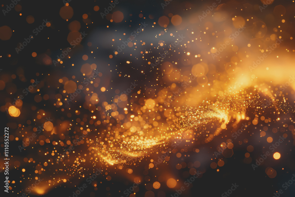 Obraz premium Subtle glowing particles scattered for a magical touch.