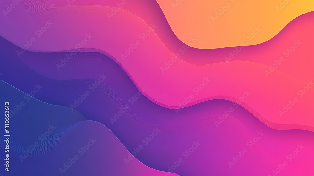 Abstract colorful background with wavy lines in purple, pink, and yellow. Abstract colorful background with wavy lines in purple, pink, and yellow.