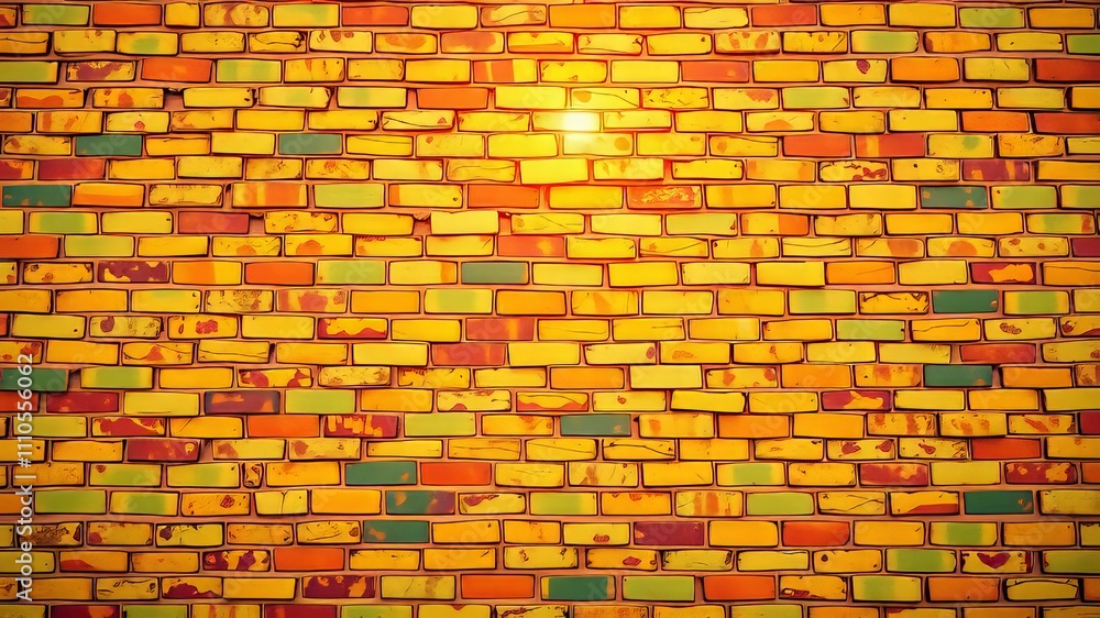 Abstract Colorful Brick Wall Night Photography Design Abstract Colorful Brick Wall Night Photography Design