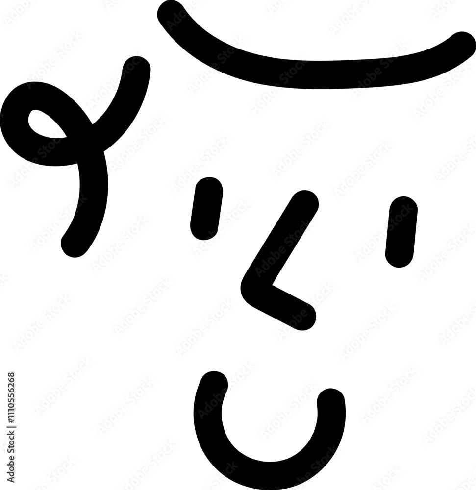 Face emotion line art Face emotion line art