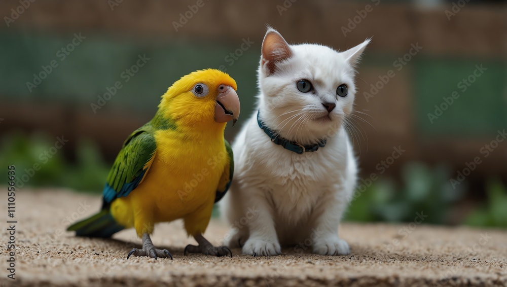 Obraz premium cat and dog