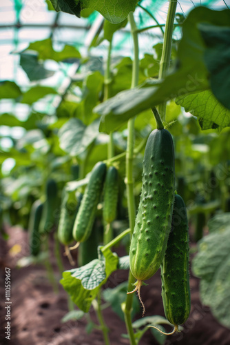 greenhouse with seedlings of herbs and vegetables Generative AI
