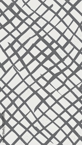 Gray Cross pattern hand drawn design on White background illustration