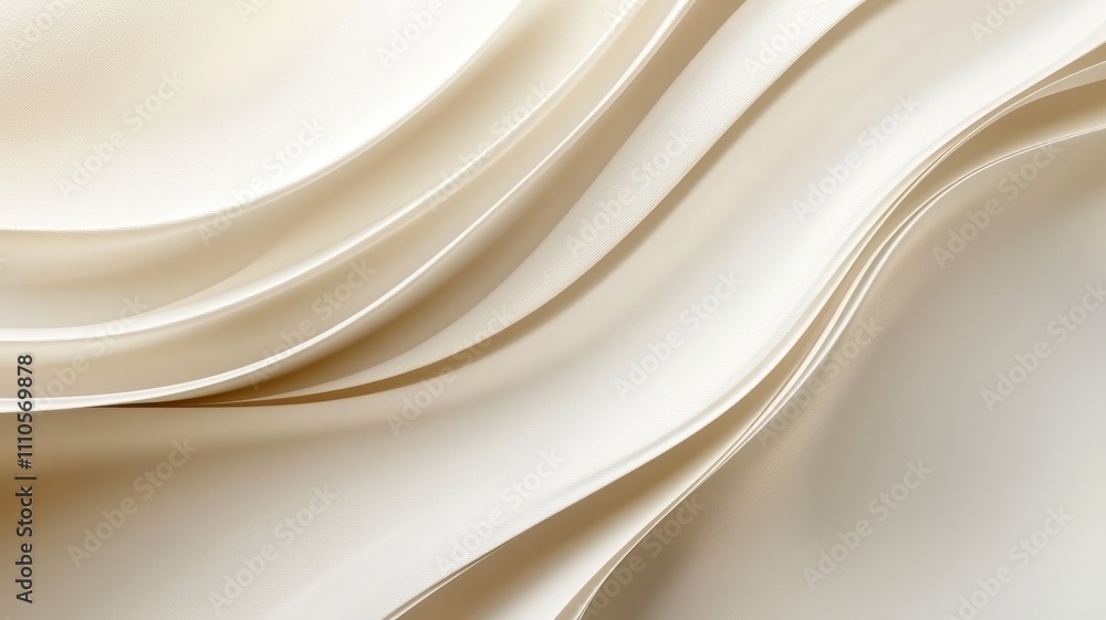 Flowing Textures of Soft, Creamy Fabric Waves Flowing Textures of Soft, Creamy Fabric Waves