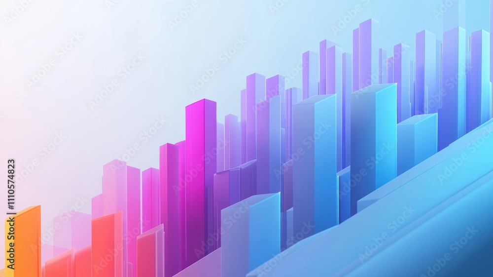 Colorful Abstract City Skyline in Vibrant Shades Colorful Abstract City Skyline in Vibrant Shades