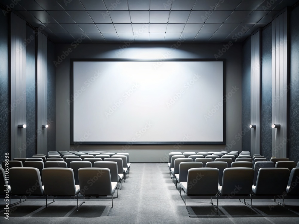 Versatile Cinema Screen with Blank White Display for Product Photography and Marketing Needs Versatile Cinema Screen with Blank White Display for Product Photography and Marketing Needs