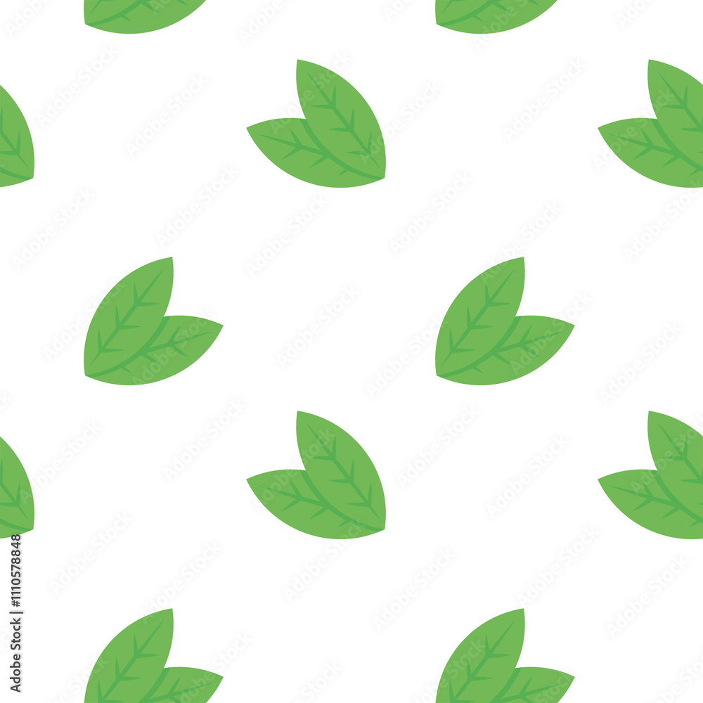 Pattern of green leaves on a black background, with visible veins, arranged in pairs and oriented in various directions.
Pattern of green leaves on a black background, with visible veins, arranged in pairs and oriented in various directions.