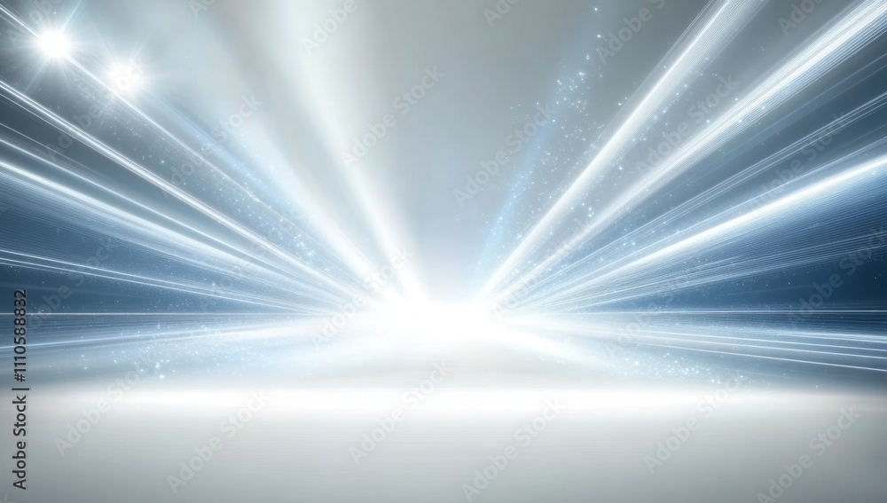 Abstract white background with light rays and glowing effect for design. Abstract white background with light rays and glowing effect for design.