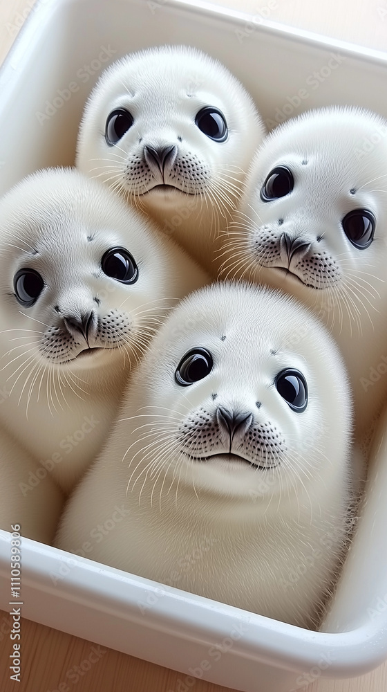 Obraz premium seals on white