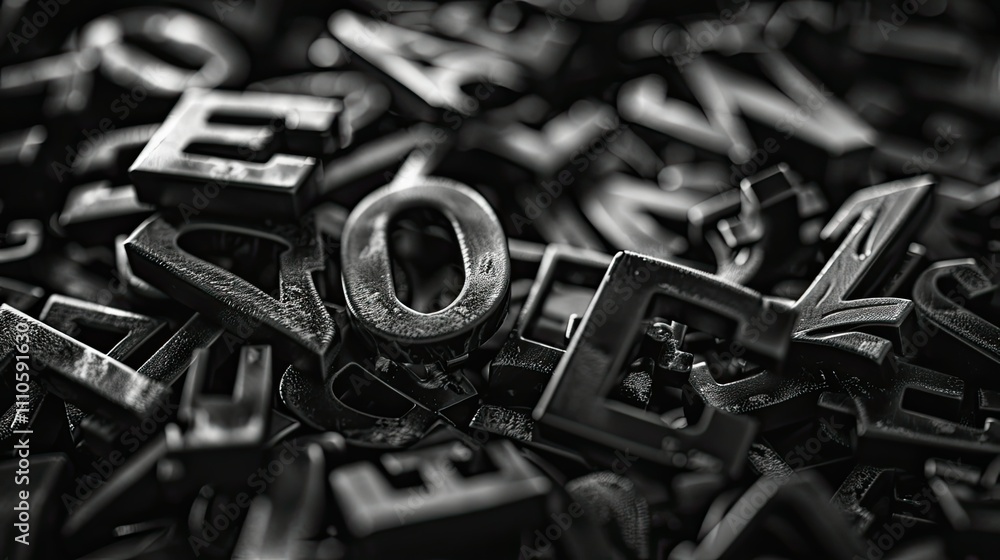 background made of letters background made of letters