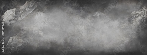 Abstract gray grunge texture background, black and white chalkboard with copy space.