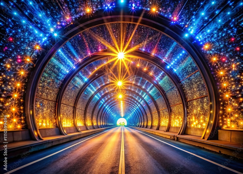A Captivating Tunnel of Light: An Enchanting Journey through a Brightly Illuminated Passageway in a Mystical Simulation of Wonder and Discovery A Captivating Tunnel of Light: An Enchanting Journey through a Brightly Illuminated Passageway in a Mystical Simulation of Wonder and Discovery