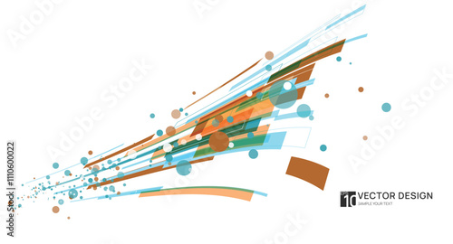 Abstract transparent overlapping background. Gradient vector image. Technology background with overlapped geometric squares.