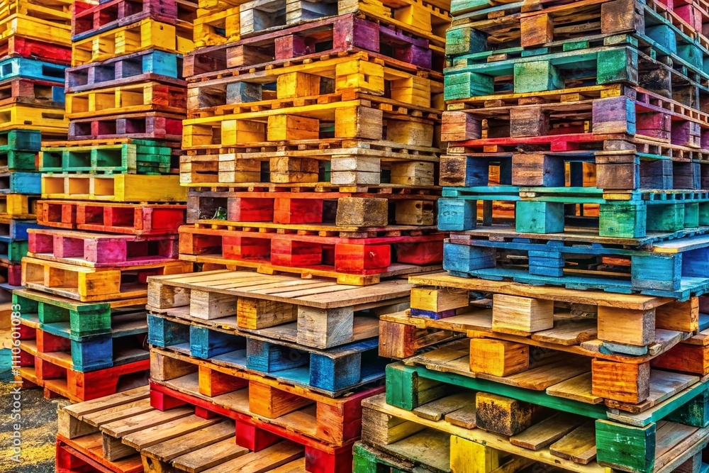 A Detailed Look at Colorful Wooden Pallets in Use: Exploring Their Versatility Across Industries and Creative Projects in Vibrant Environments and Settings A Detailed Look at Colorful Wooden Pallets in Use: Exploring Their Versatility Across Industries and Creative Projects in Vibrant Environments and Settings