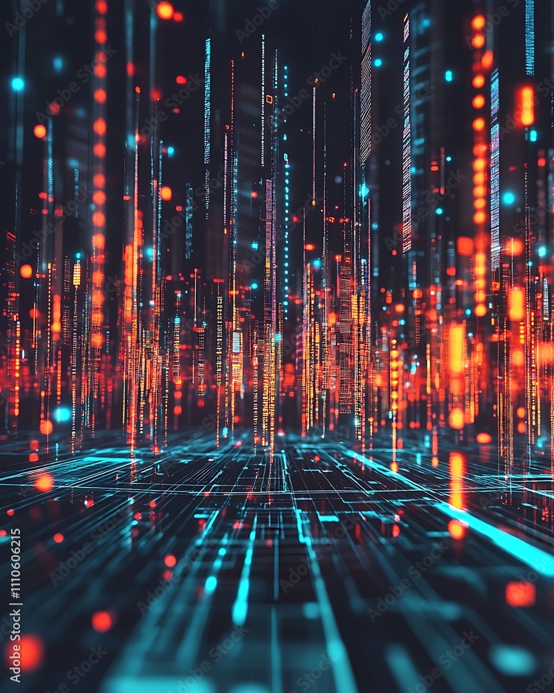 Ai powered financial, Abstract Neural Network Visualization for Trading Insights Ai powered financial, Abstract Neural Network Visualization for Trading Insights