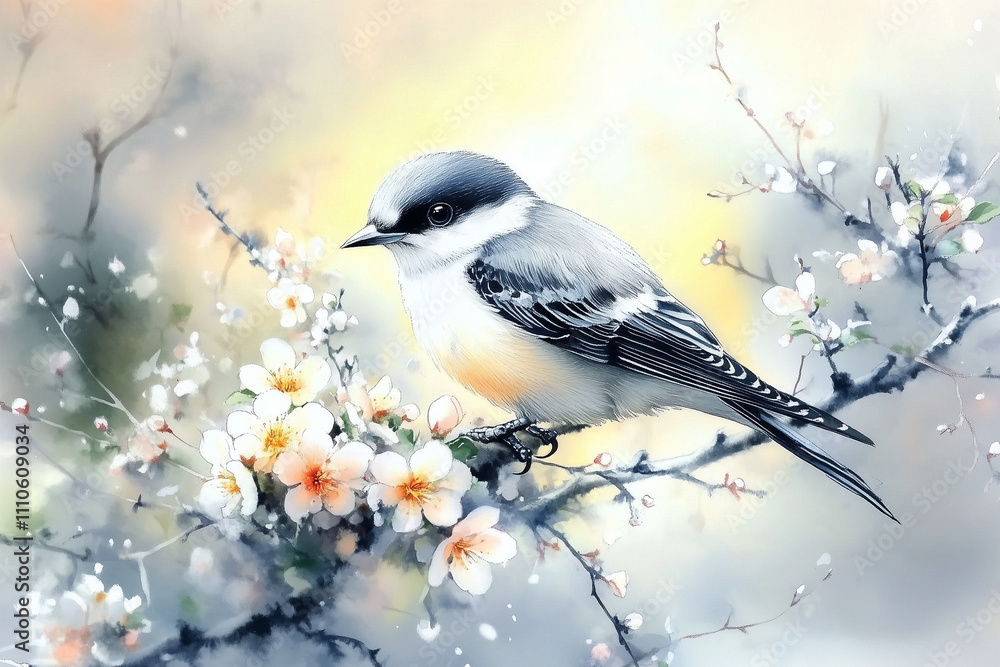 Obraz premium bird on a branch