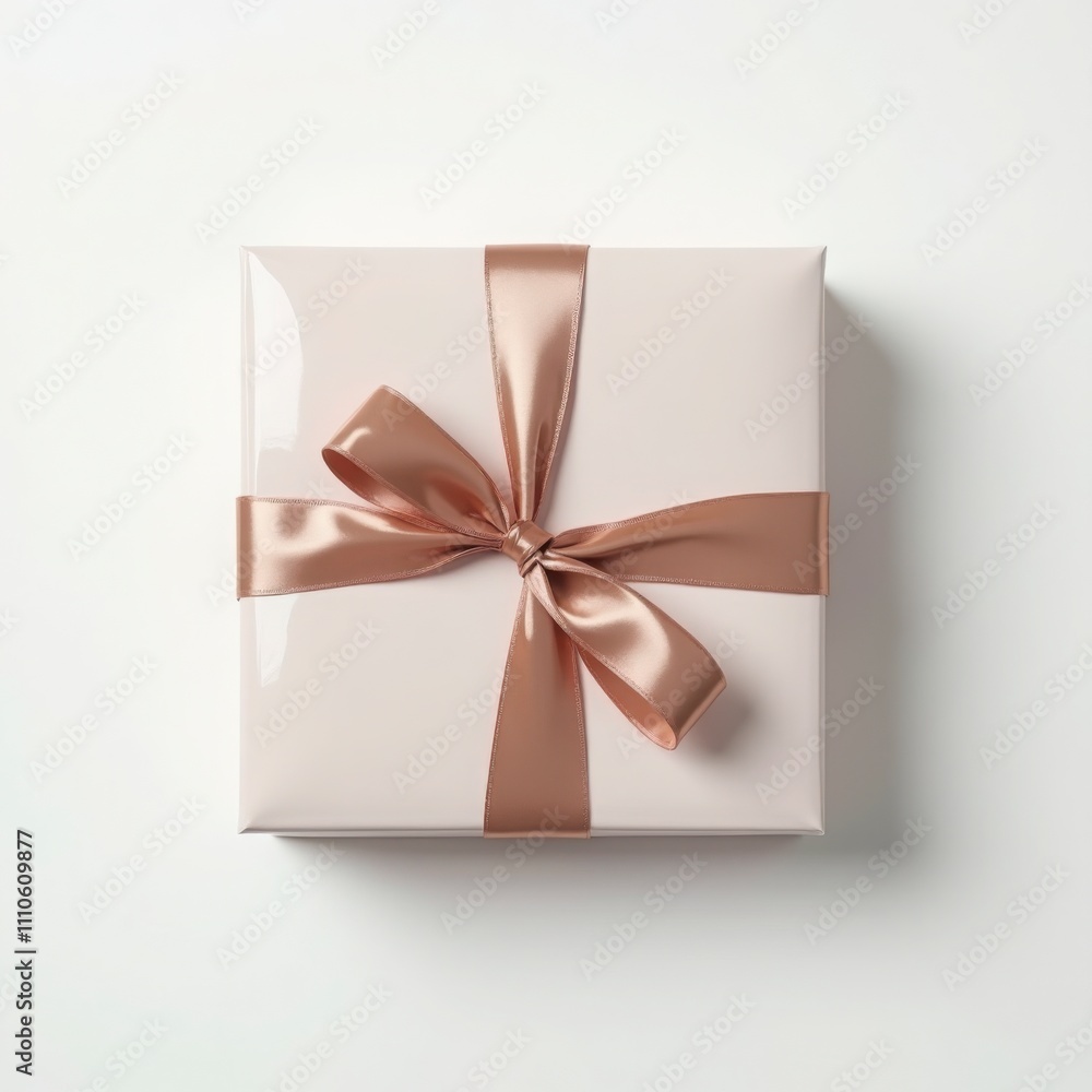 Elegant Luxury Gift Box with Satin Ribbon on White Background – Ultra-Realistic 4K Detail Elegant Luxury Gift Box with Satin Ribbon on White Background – Ultra-Realistic 4K Detail