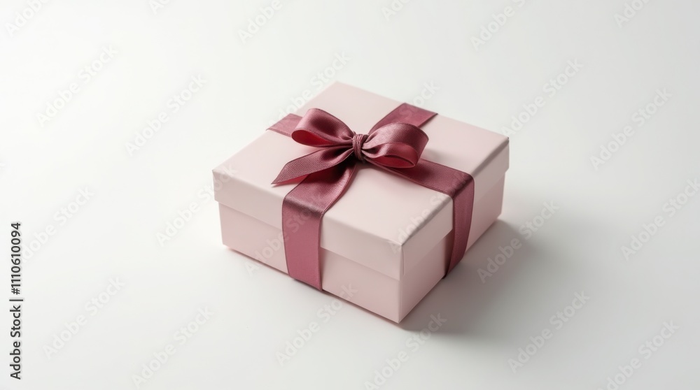 Elegant Luxury Gift Box with Satin Ribbon on White Background – Ultra-Realistic 4K Detail Elegant Luxury Gift Box with Satin Ribbon on White Background – Ultra-Realistic 4K Detail