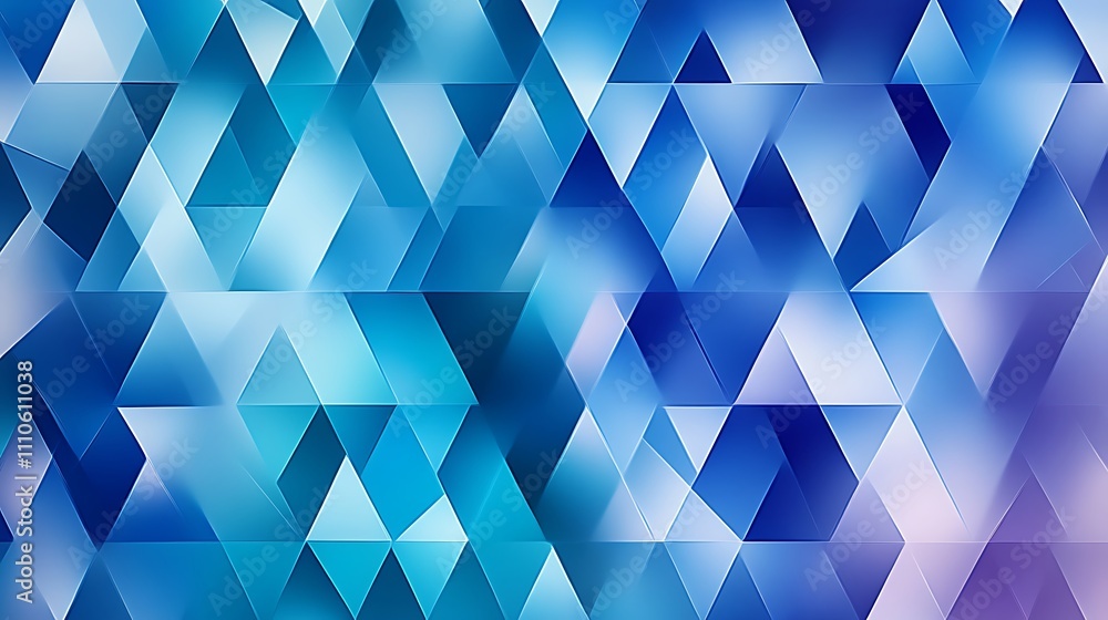 Obraz premium Cyan triangles arranged in a gradient pattern for a striking visual effect. 