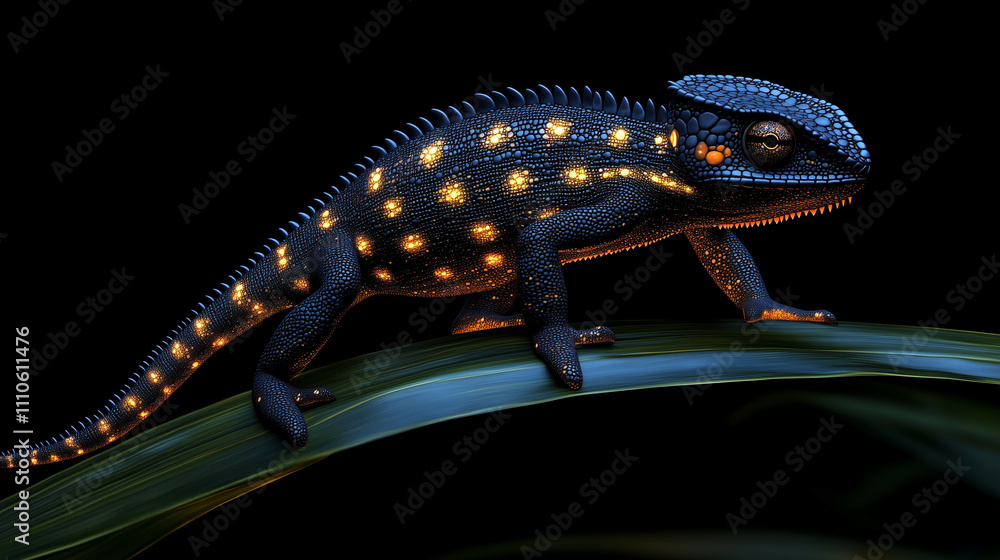 Obraz premium lizard on a tree