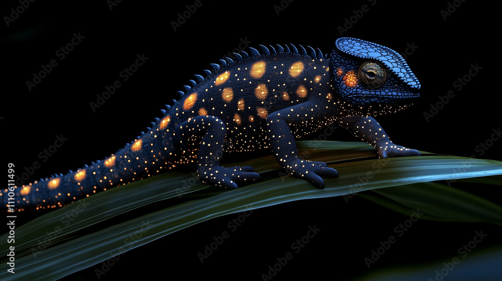 Obraz premium lizard on a tree