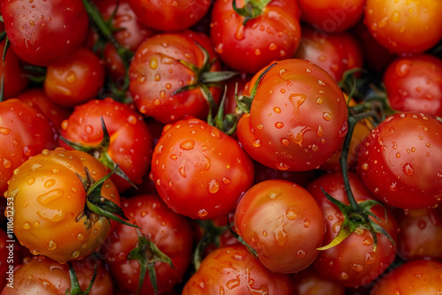 Greeting card with bright holiday composition for celebrate la tomatina photo