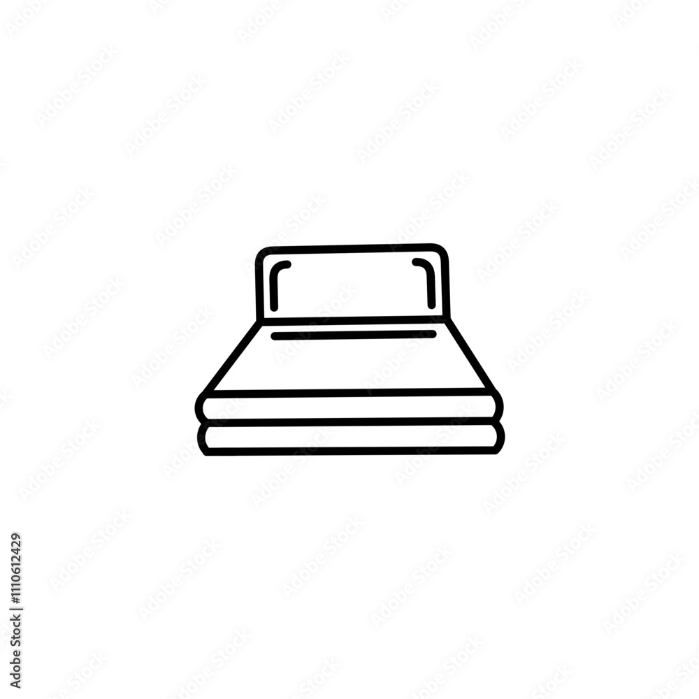 illustration of a bed illustration of a bed
