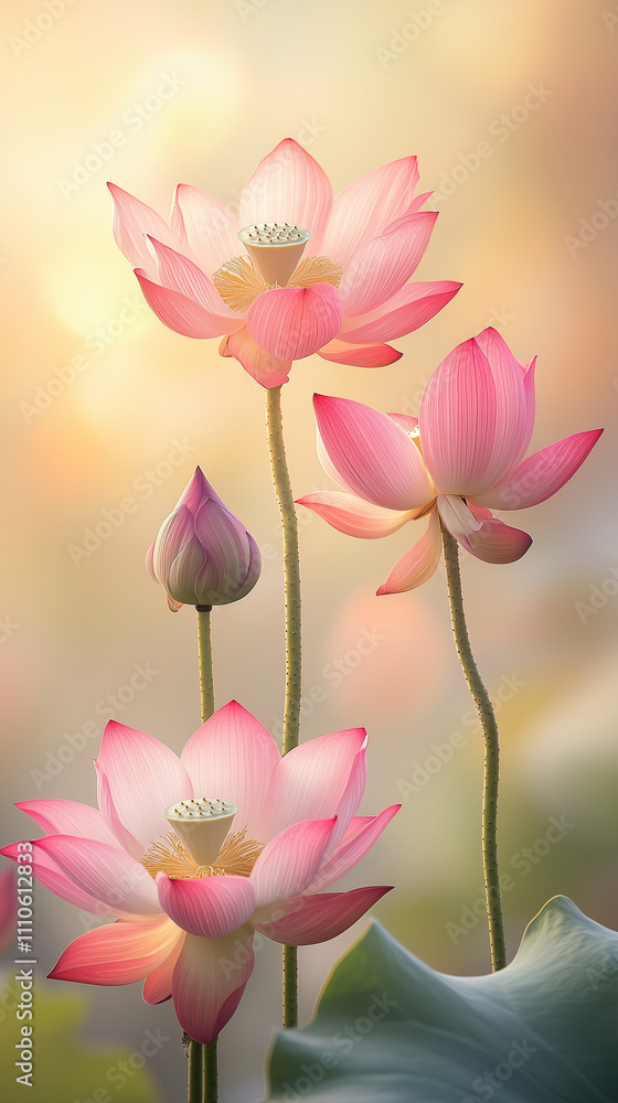 Fototapeta premium lotus flower in the garden