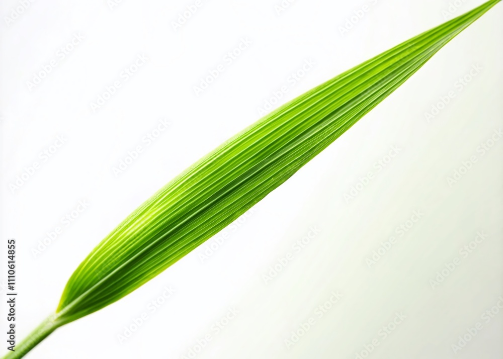 A Lush Blade of Grass Isolated on a Crisp White Background, Perfectly Composed Using the Rule of Thirds for a Minimalist and Elegant Aesthetic in Nature Photography A Lush Blade of Grass Isolated on a Crisp White Background, Perfectly Composed Using the Rule of Thirds for a Minimalist and Elegant Aesthetic in Nature Photography