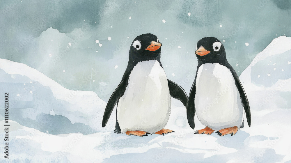 Obraz premium Penguin Awareness Day. penguins in the wild