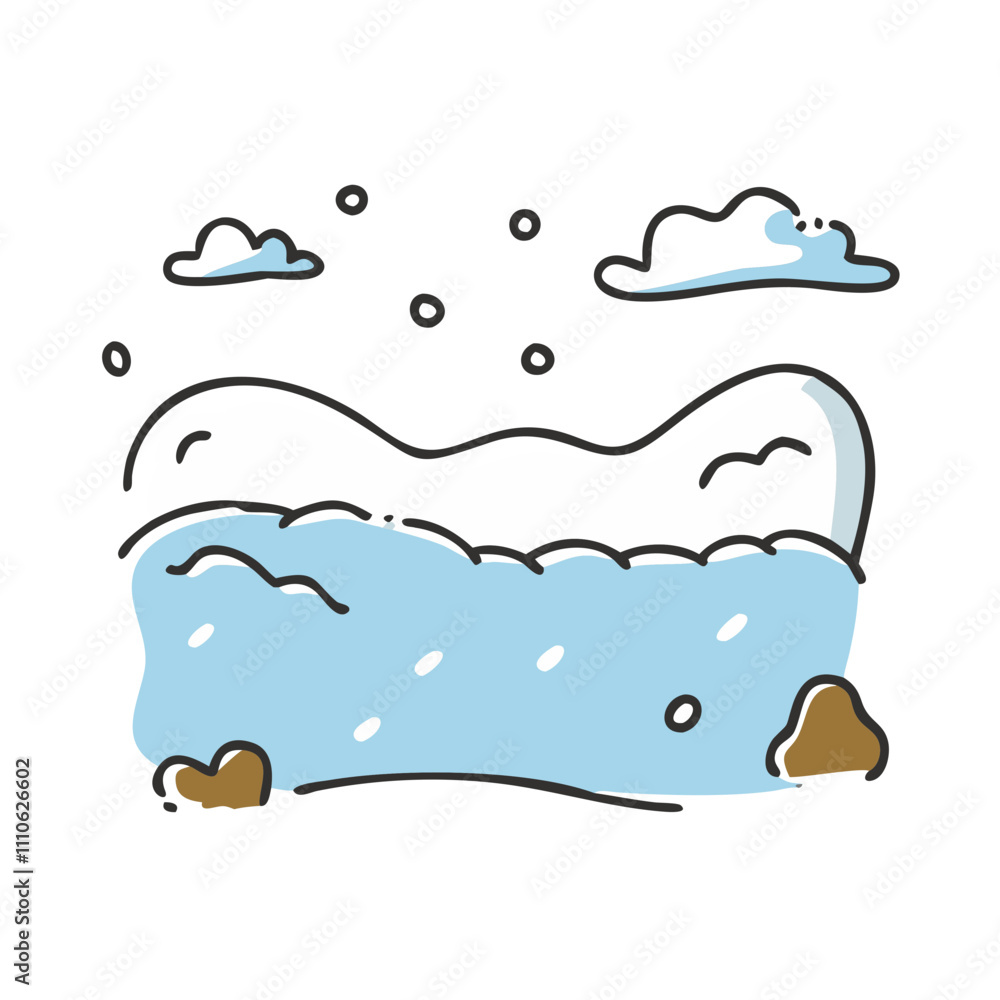 snowy field Illustration, christmas vector illustration - flat illustration of asnowy field, symbolizing holiday celebrations. christmas illustration. snowy field Illustration, christmas vector illustration - flat illustration of asnowy field, symbolizing holiday celebrations. christmas illustration.
