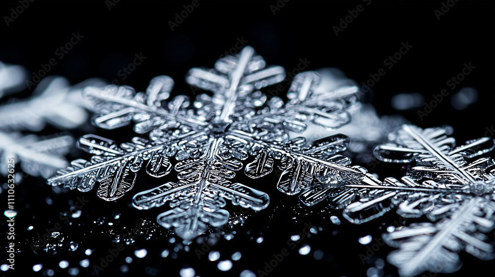 a snowflake on a black background a snowflake on a black background