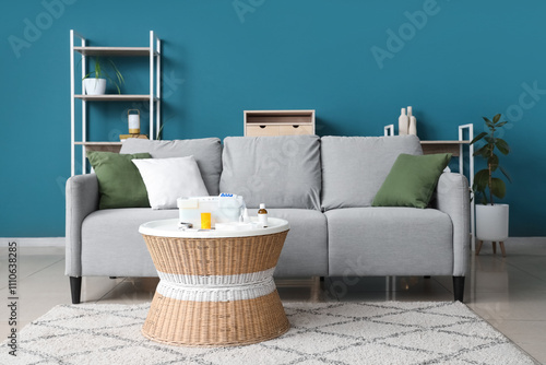 Interior of living room wit...