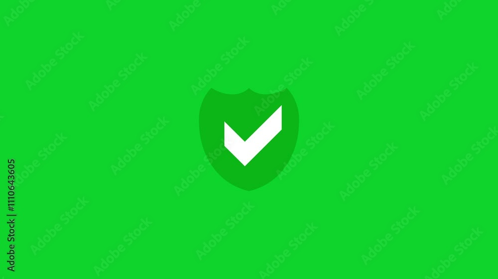 shield Security check Protection cyber security technology icon concept animation shield Security check Protection cyber security technology icon concept animation