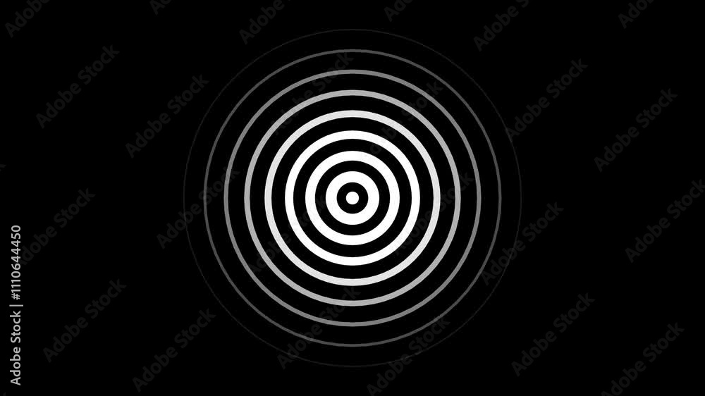 light wave radio diffusion. Abstract background. Digital radio waves white circle diffusion animation. Animation Loopable light wave radio diffusion. Abstract background. Digital radio waves white circle diffusion animation. Animation Loopable