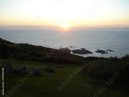 Atardecer en el Monte de San Pedro en Galicia