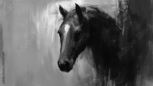 horse drawing