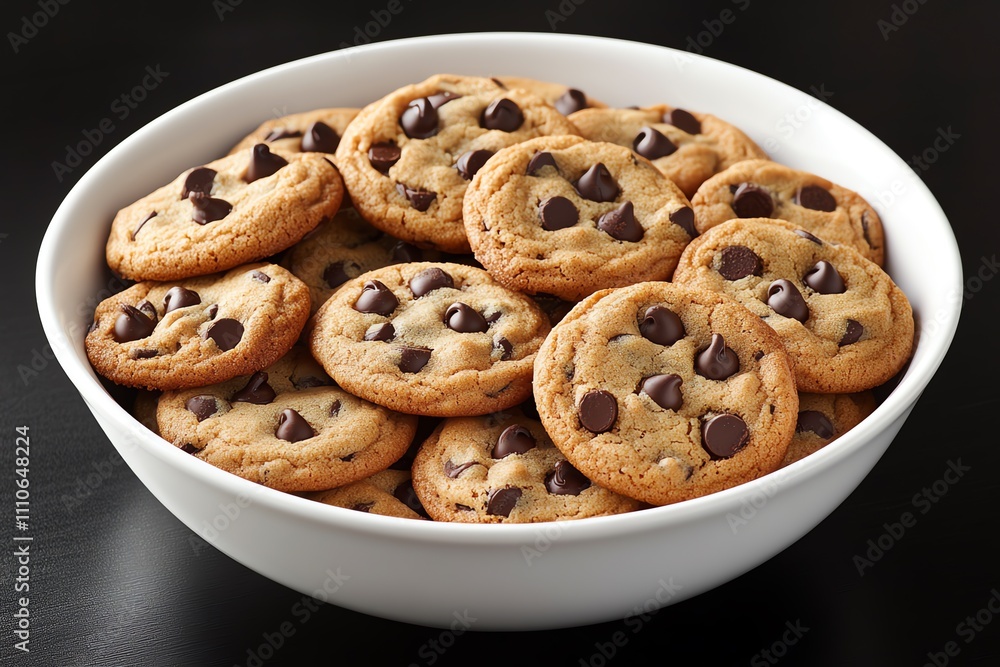Delicious Chocolate Chip Cookies Displayed Delicious Chocolate Chip Cookies Displayed