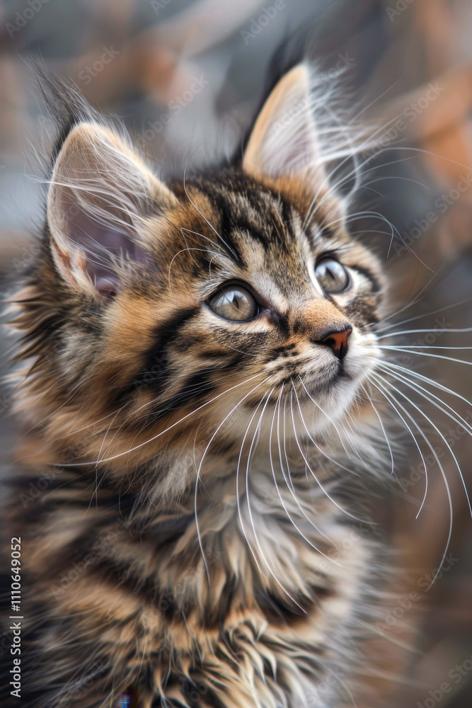 white fluffy kitten Generative AI white fluffy kitten Generative AI