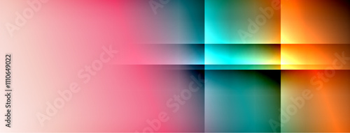 Colorful gradient with lines made of shadow and light. Creative background