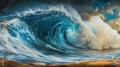Powerful Ocean Wave