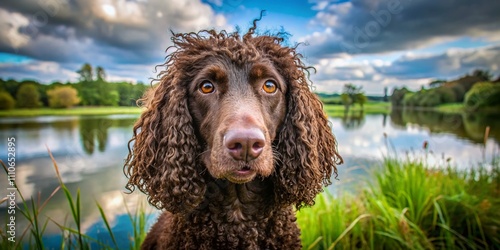Captivating Portraits of the Irish Water Spaniel: A Deep Dive into Their Unique Characteristics and Natural Habitat