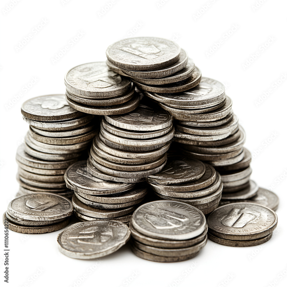 Coins stacked high in a studio setting financial wealth concept indoor environment close-up perspective for seo impact Coins stacked high in a studio setting financial wealth concept indoor environment close-up perspective for seo impact