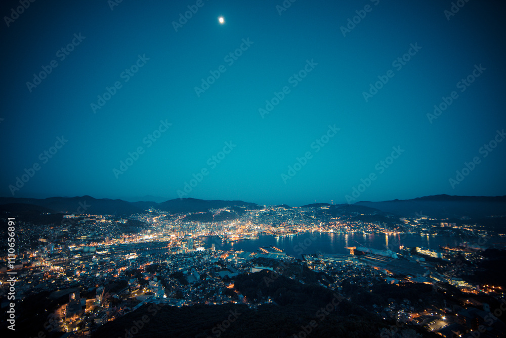 Fototapeta premium Scenery of Nagasaki City in Kyushu, Japan