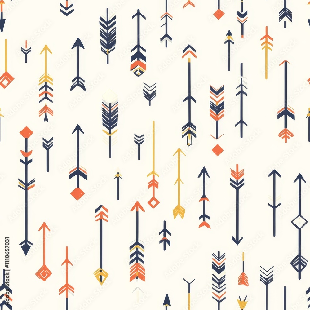Colorful Geometric Arrow Pattern Design seamless, pattern, background, texture Colorful Geometric Arrow Pattern Design seamless, pattern, background, texture