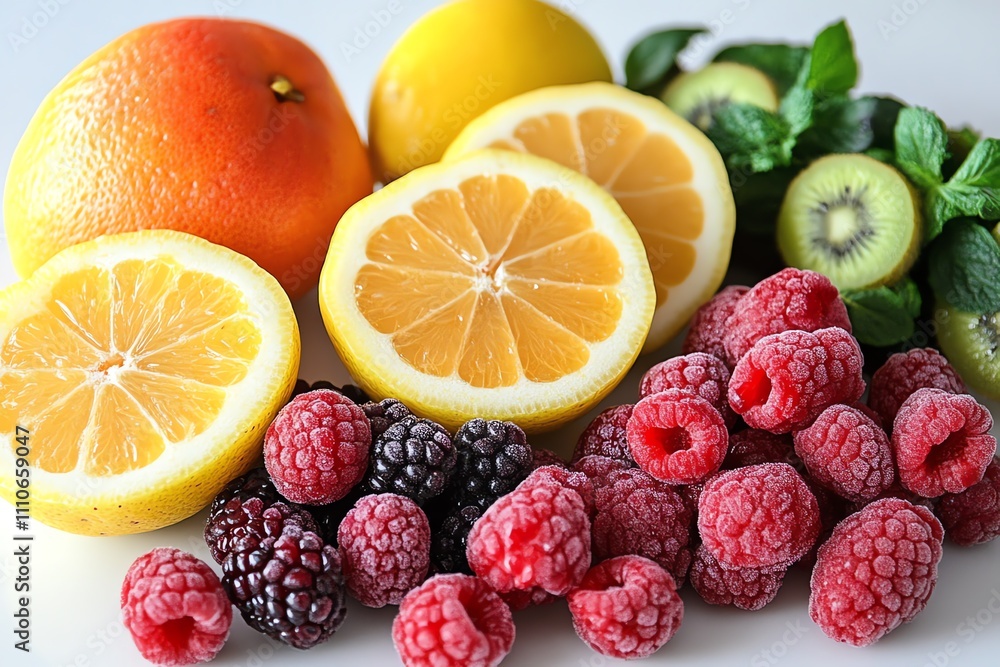 Refreshing Fruit Smoothie in Almond Milk Refreshing Fruit Smoothie in Almond Milk
