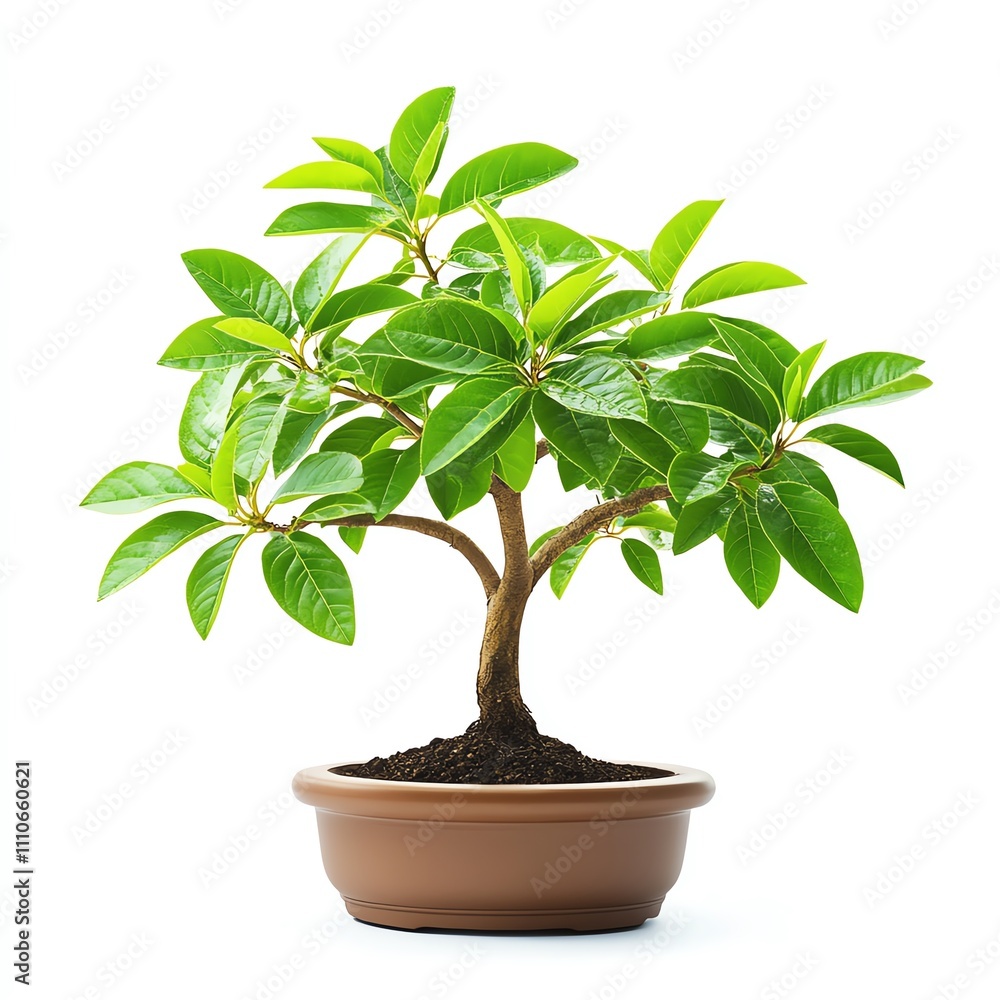 A vibrant bonsai tree with lush green leaves in a brown pot, enhancing any space. A vibrant bonsai tree with lush green leaves in a brown pot, enhancing any space.