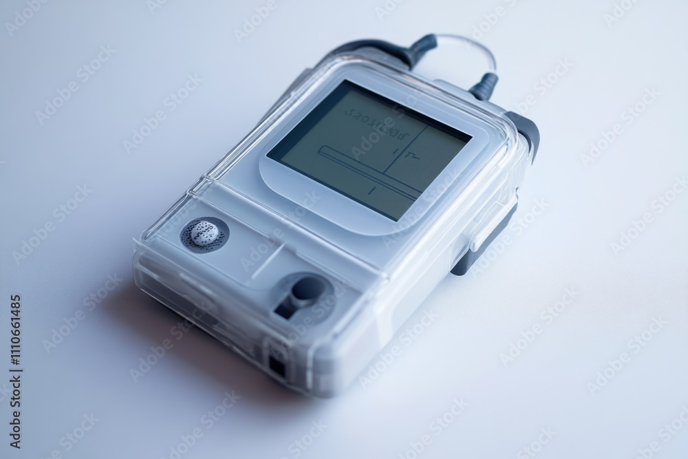 This image shows a sleek medical device with a clear design. The device is user-friendly and compact. Its innovative style is perfect for modern healthcare needs. Generative AI This image shows a sleek medical device with a clear design. The device is user-friendly and compact. Its innovative style is perfect for modern healthcare needs. Generative AI