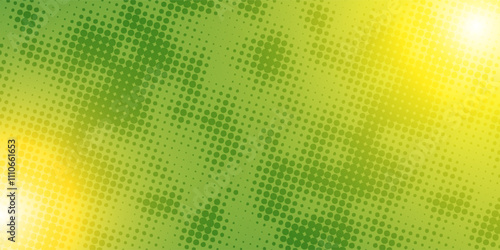 Noisy grain texture effect green and lime color gradient banner background. green grain texture background