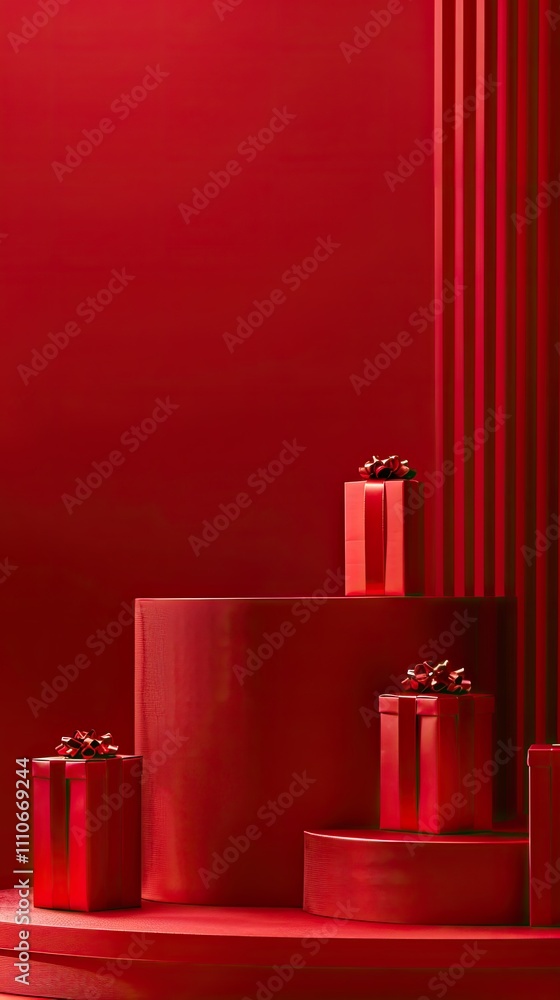 Fototapeta premium red gift box